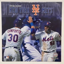 NEW YORK METS 2019 MLB BASEBALL WALL CALENDAR 12”X12” NIMMO-SYNDERGAARD-MATZ-NEW