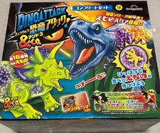 Deagostini Dinosaur Attack &Co. ANDOCO 16 types of Complete set Stretchy Figures