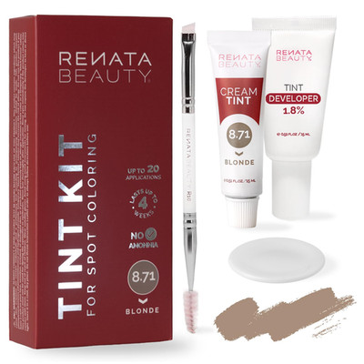 RB RENATA BEAUTY Tint Kit for Spot Coloring   Cream Hair Dye Kit with Developer