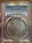 1884-O Morgan Silver $1 Dollar PCGS MS 63 Graded Coin