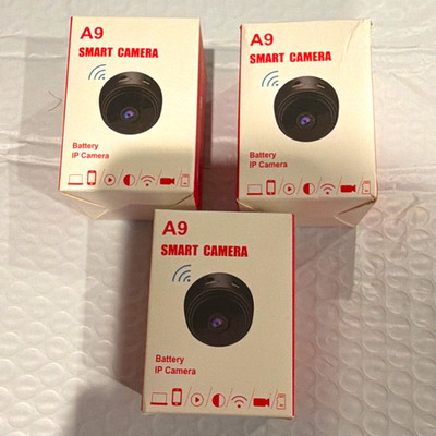 A9 Smart Camera 3-Pack HD IP Wi-Fi Indoor Battery/USB WDR Alexa/Google
