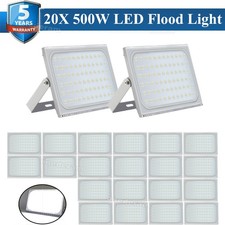20X 500 Watt LED Flood Light Outdoor Spotlight Garden Yard 6000K Cool White