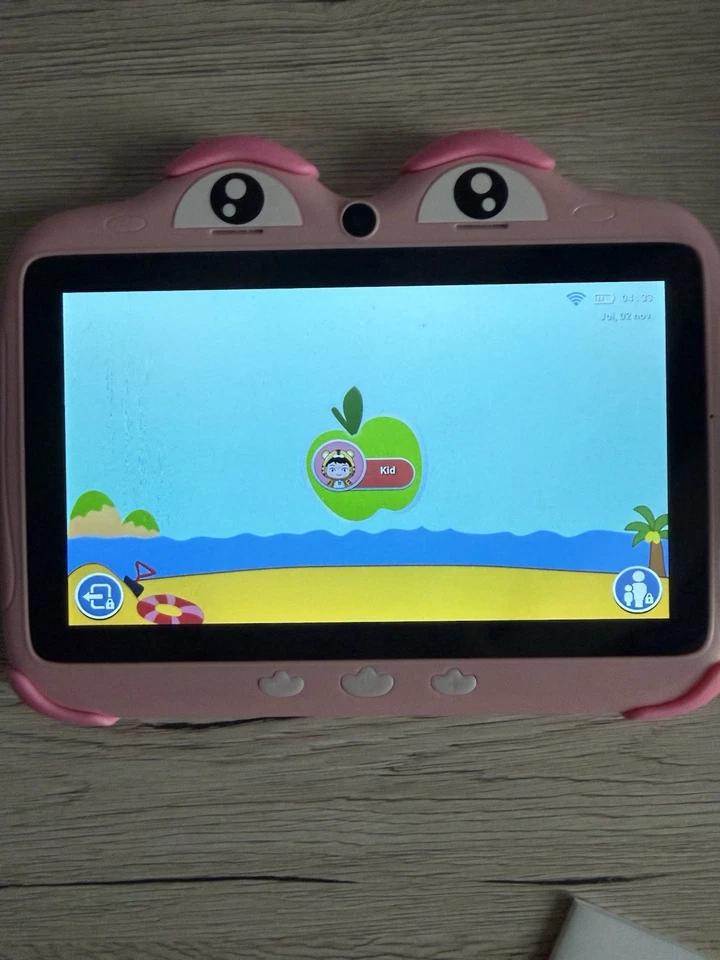 Kinder Tablet, Ascrecem 7 Zoll Android Tablet für Kinder mit Kindgerechte Rosa - Bild 2 von 4