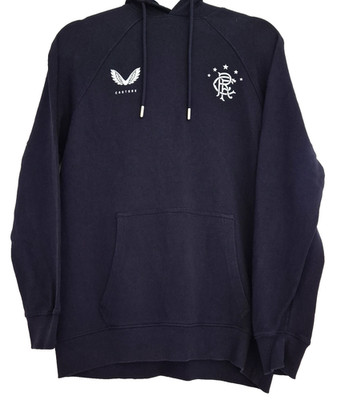 Castore Rangers FC Hoodie dunkelblau Kängurutaschen Medium 21'' PTP