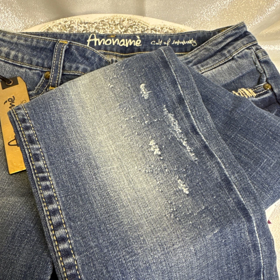 Jeans feminino Cult Of Individuality Paris skinny tamanho 27 X 33 novo com etiquetas - Imagem 4 de 4