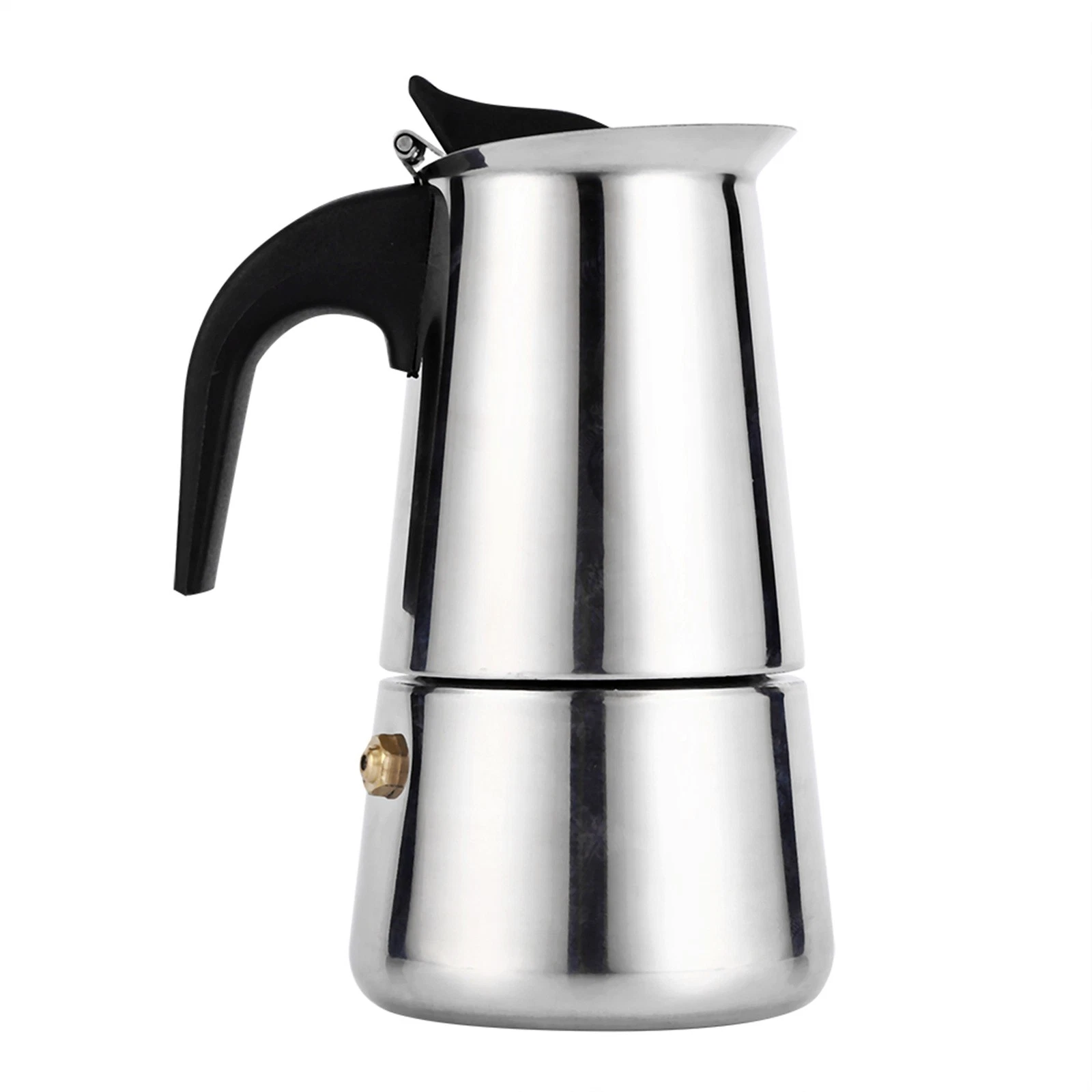 Stainless Steel Moka Pot Espresso Coffee Maker Stove Home Office Use