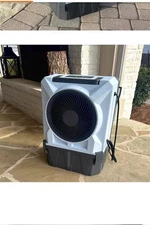 Portable Evaporative Cooler Gray 900 CFM 2-Speed Ultra Compact for 350 sq ft in.