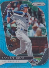 2020 Panini Prizm #28 Cody Bellinger Teal Wave Prizm