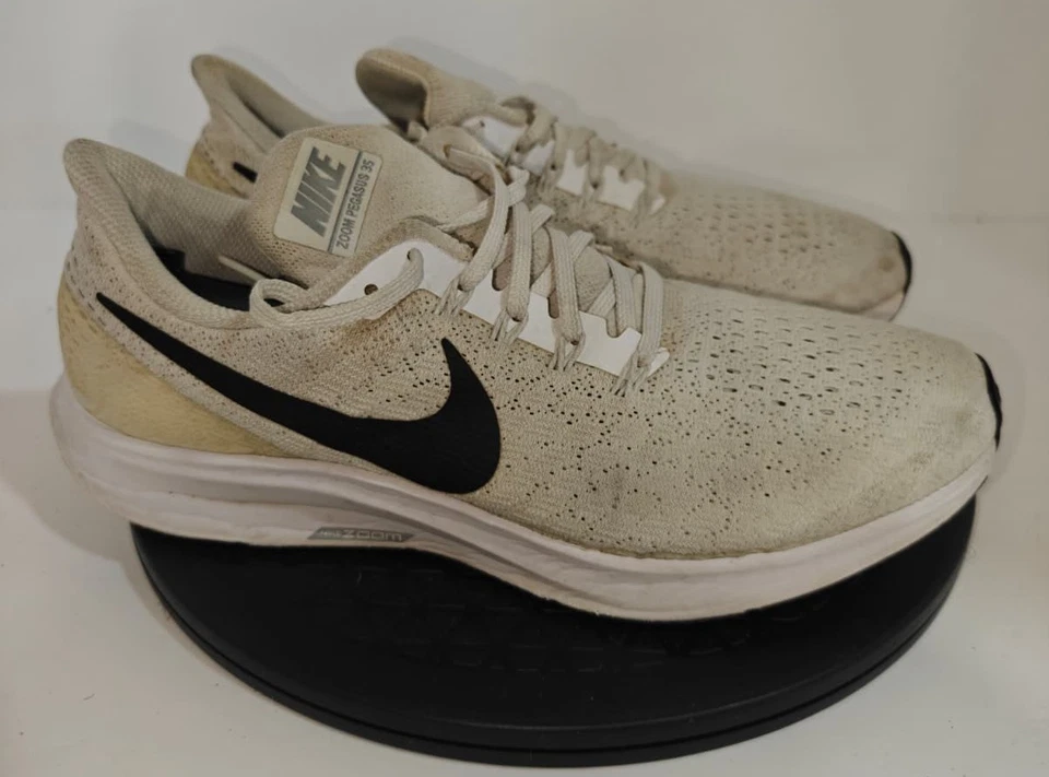 Men Size 9.5 - Nike Air Zoom Pegasus 35 TB Beige Black - Image 3 of 4