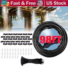 Misters for Outside Patio - 98FT Misting Cooling System with 30 Brass Nozzles US