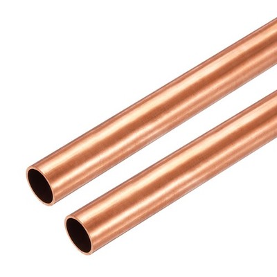 15mm OD x 1mm Wall Thickness x 100mm(4'') Length Copper Round Tube(Pack of 2)