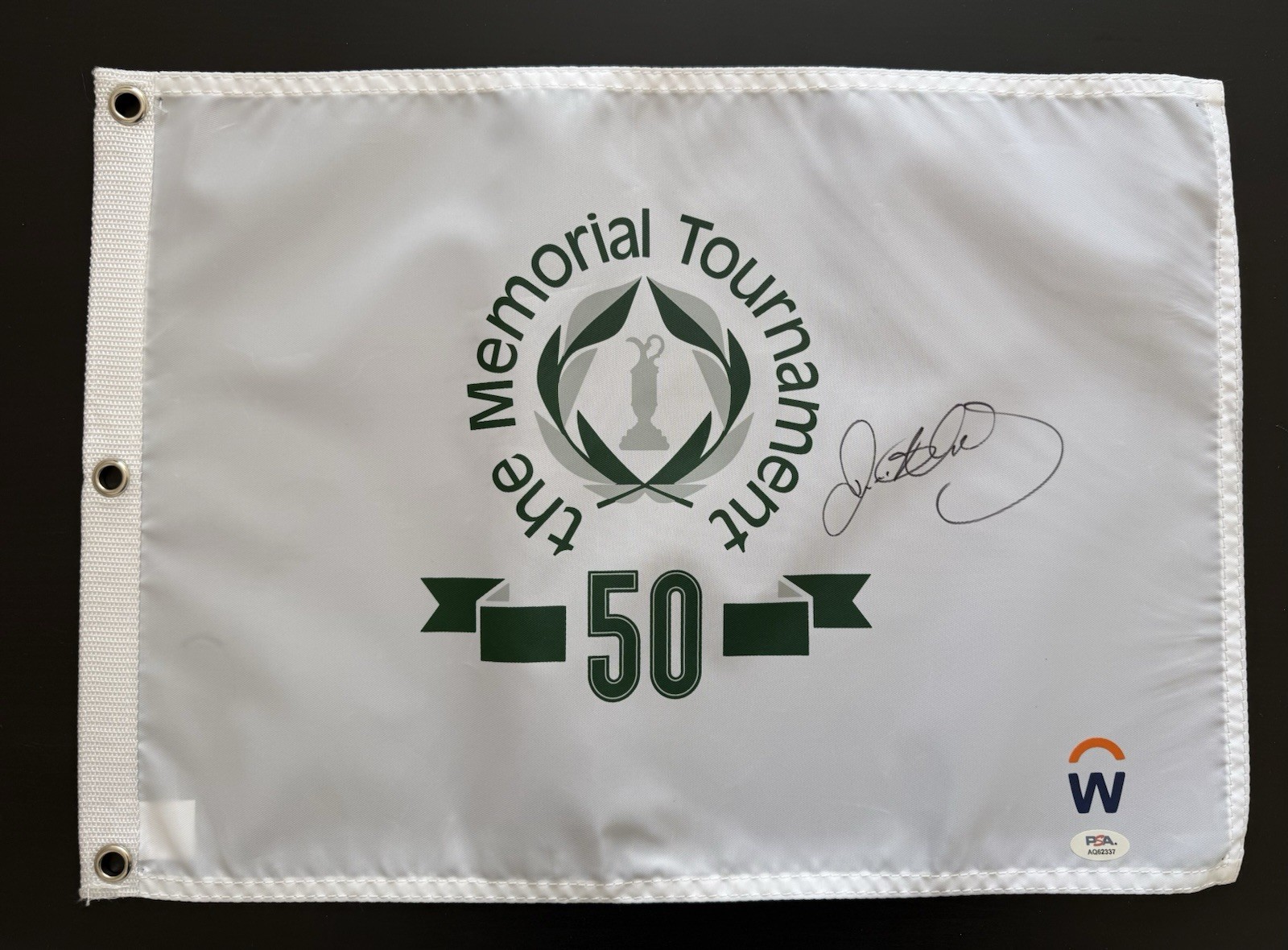 Rory Mcilroy Signed Autographed 2026 Memorial Tournament 150th Flag PSA DNA COA