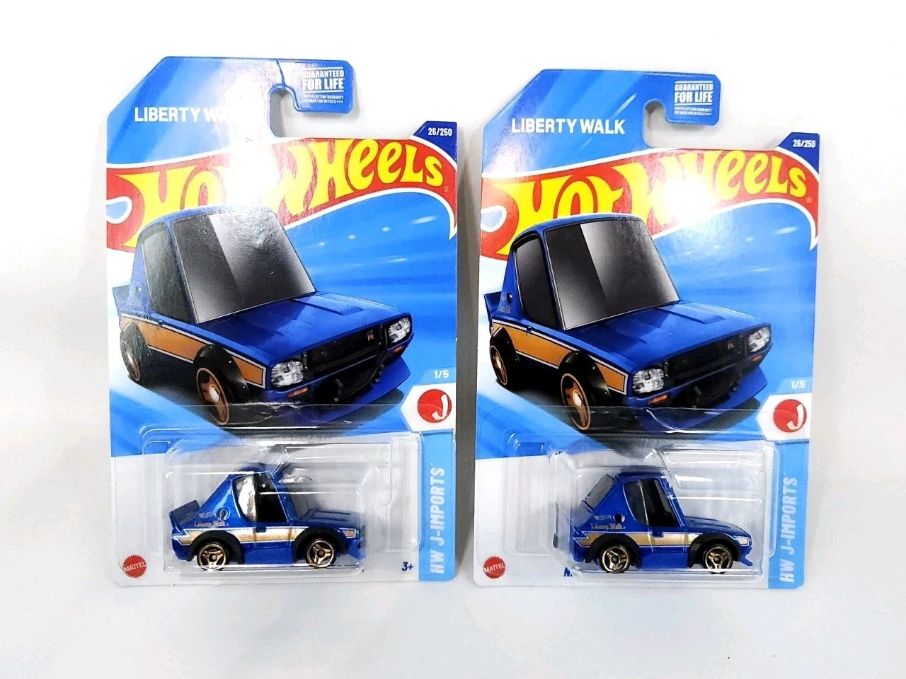 Hot Wheels Lot of 2 Liberty Walk Nissan Skyline LBWK Blue 1