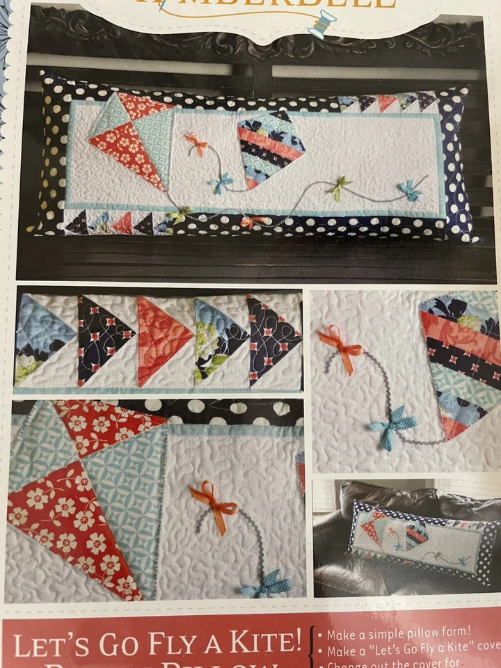 Lets Go Fly A Kite Bench Pillow Pattern by KimberBell Designs KD172 Appliqué - Image 2 of 4