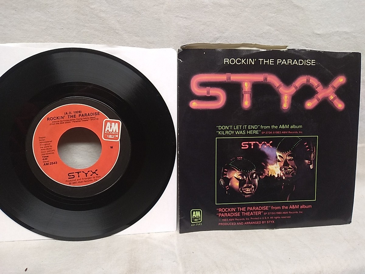 Styx Mr. Roboto / Don't Let It End / Kilroy Was Here 45 RPM Styx Mr. Roboto / Don't Let It End / Kilroy Was Here 45 RPM