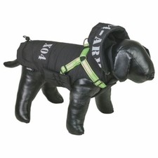 Nobby Hundemantel X04 2 in 1 - schwarz - mit Geschirr Hundejacke Regenmantel