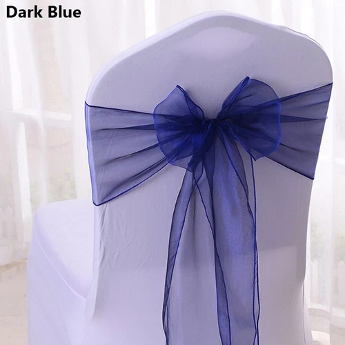 Chair Bows Sashes Events Banquets Wedding Reception Supplies Chair Back Decor -  15/27