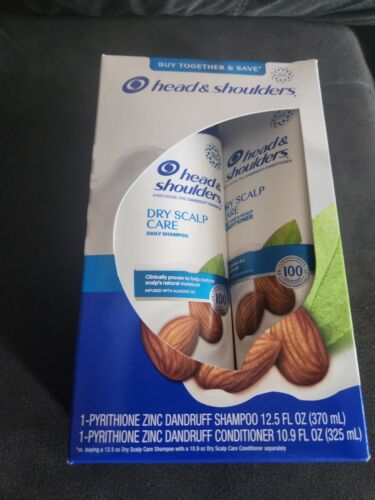 2pk HEAD & SHOULDERS DRY SCALP CARE ALMOND OIL 2 IN 1 SHAMPOO CONDITIONER 12.5oz