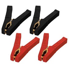 Jumper Cable Clamps 2 Pair Battery Clamps Pure Copper Jumper Cable Ends 4 NEW
