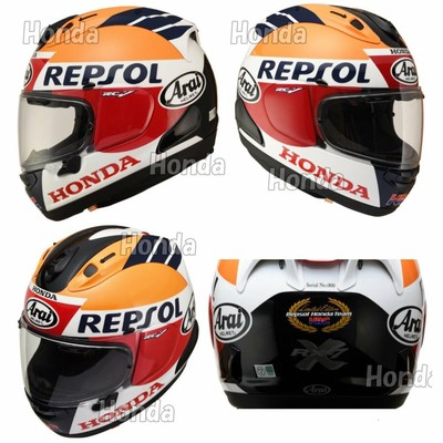Arai RX-7X Full-Face Helmet REPSOL HRC Limited 800 Asian Fit Size