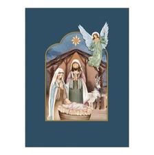 Pop Up Card Nativity Size 6in W x 8in H Pack of 12