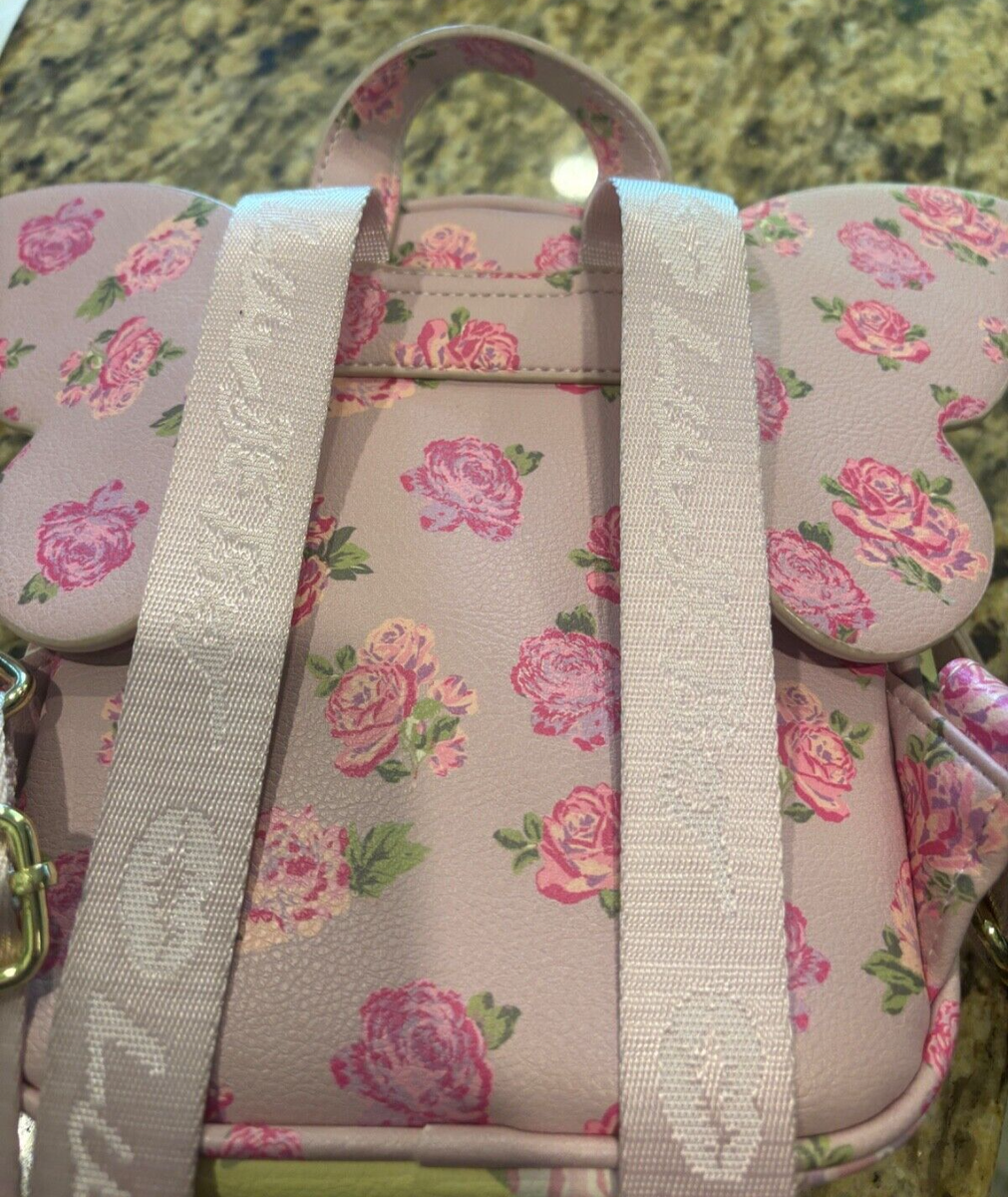 Luv Betsey by Betsey Johnson Tiny Mini Backpack W/ Wings Pink Rose Floral Kitch Betsey Johnson | Bags | Luv Betsey By Betsey Johnson Wings  main image 2