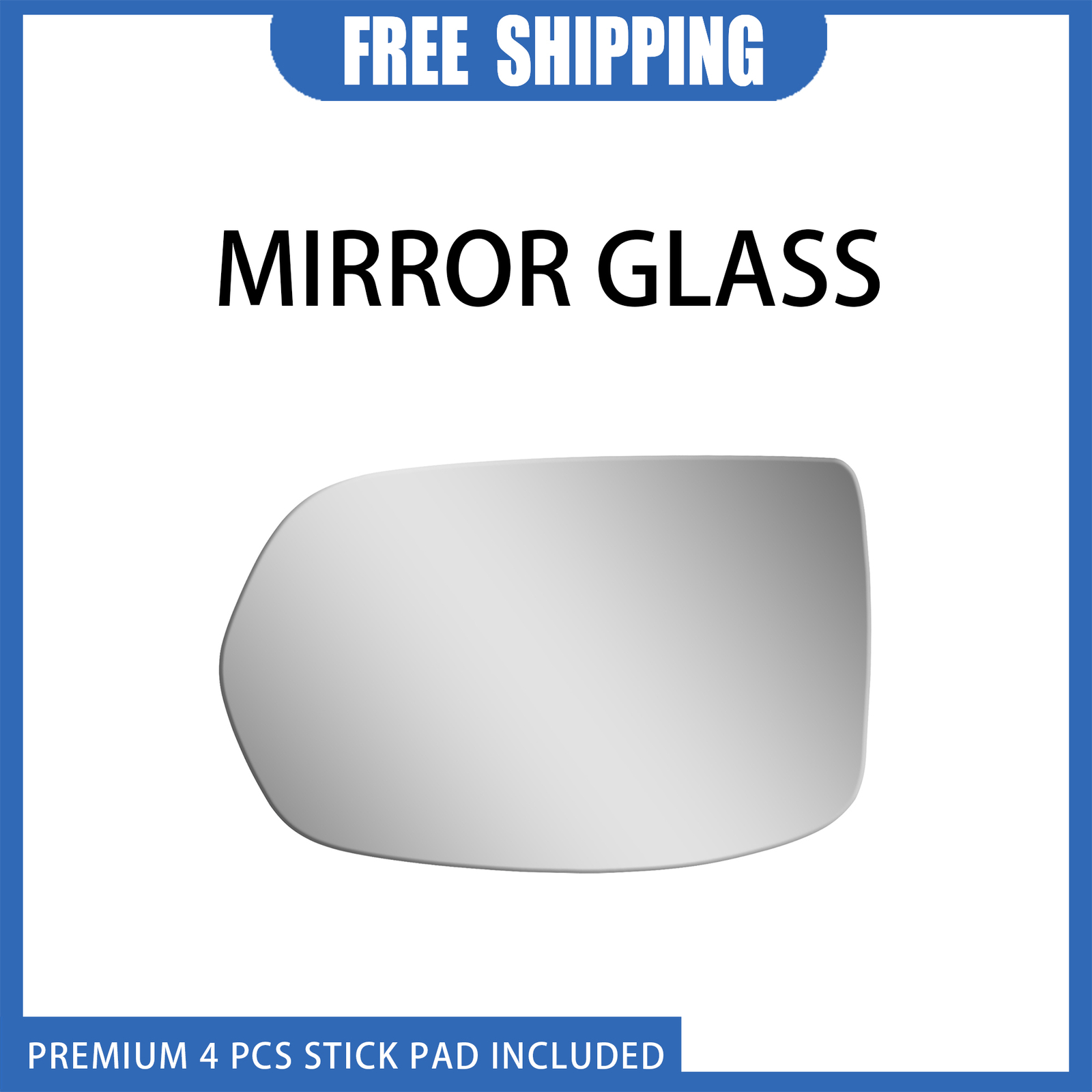 2008-2011 Honda CR-V Left Driver Side Flat Mirror Glass Replacement Adhesive