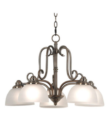 Kenroy Home 80465BRBR Butler Five-Light Chandelier, NEW | eBay