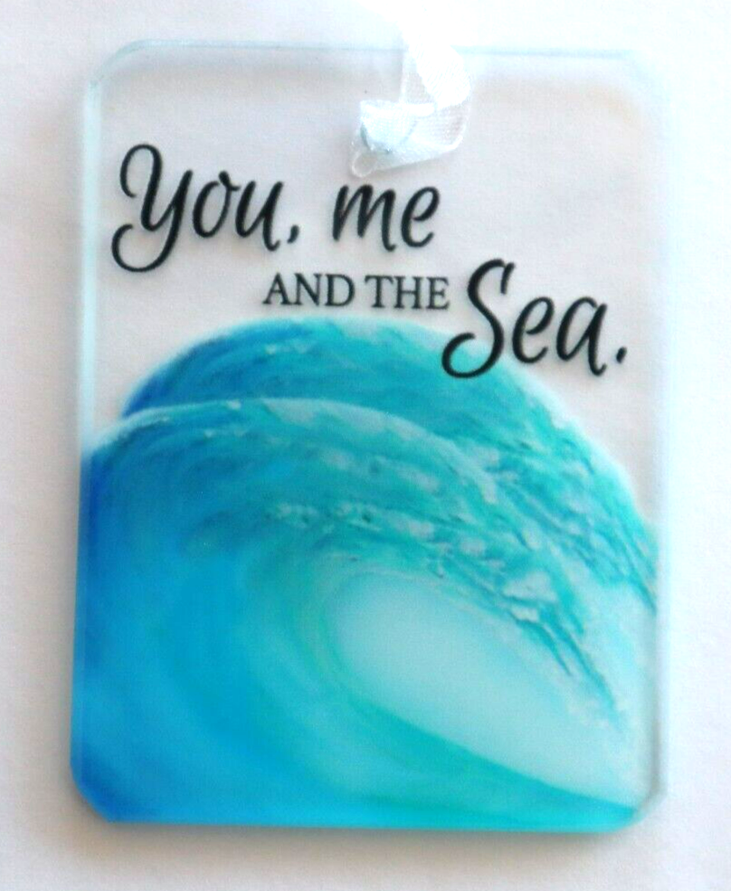 Y5 You me & the sea Seas life's beauty ORNAMENT Ganz glass