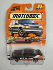 Matchbox 1999 Checklist Classics 1970 Pontiac GTO #71 Black
