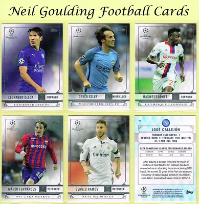 Topps Champions League Showcase 2016-17   Fußball Karten   #101 bis #200