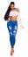 thumbnail 7 - Jeans High Waist Damen Skinny Jeans Jeanshose Used Look Push Up
