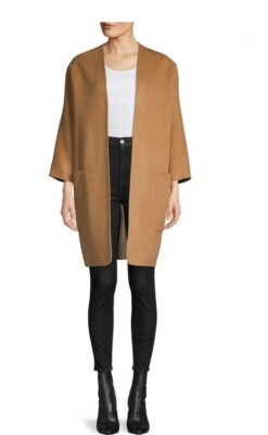 vince reversible cardigan coat