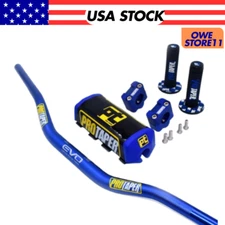 Original"Evo"PROTAPER Handlebar Fat Bar MOUNT Clamps DIRT BIKE 1 1/8''GRIPS Pads