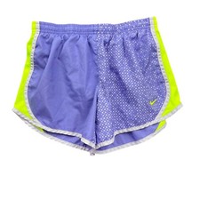 Nike Tempo Running Shorts Girls Large Purple Logo Elastic Waist Athletic Fit