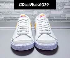 Nike Blazer Low '77 Womens/Kids White University Gold Pink DA4074-123