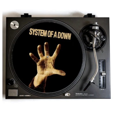 SYSTEM OF A DOWN Turntable Slipmat for Vinyl Records 12" DJ Slip Mat heavy metal