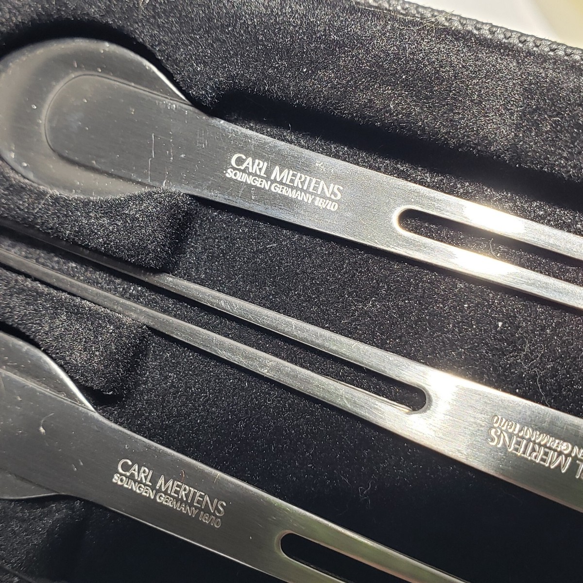 【新品】CARL MERTENS ブレックファーストセット CORTA Set of 6 Carl Mertens 18/10 MCM Modern Stainless Cocktail Stick