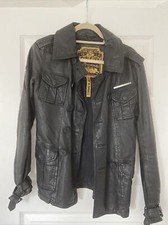 Superdry Leather Jacket Xs