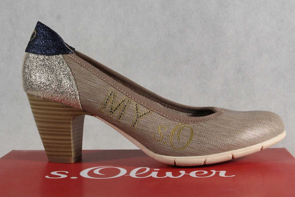 Zapatos de salón bailarina gris pimienta s.Oliver para mujer 22407 ¡NUEVOS! Foto 2 de 4