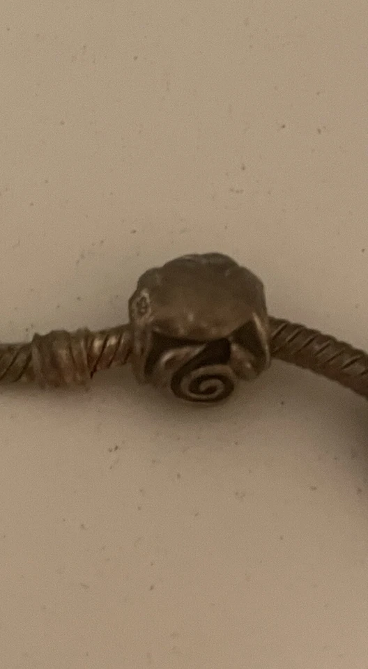 Pandora Charm Anhänger Silber Sterling Blume Motiv Bettelarmband Flower Rund - Bild 3 von 3