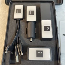 PVH Power Kit Bank By OrigAudio Multiple Chargers Components Car Travel Case