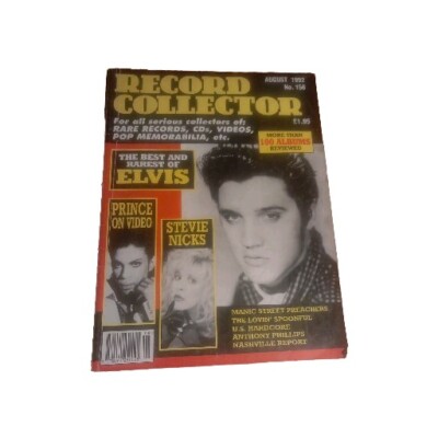 Record Collector Magazine August 1992 No 156 Elvis - Stevie Nicks - Prince