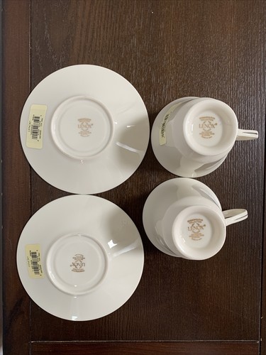 Set Of 2 Lenox Maywood Cosmopolitan Collection Cups And Saucers- New With Tag - Picture 5 of 6