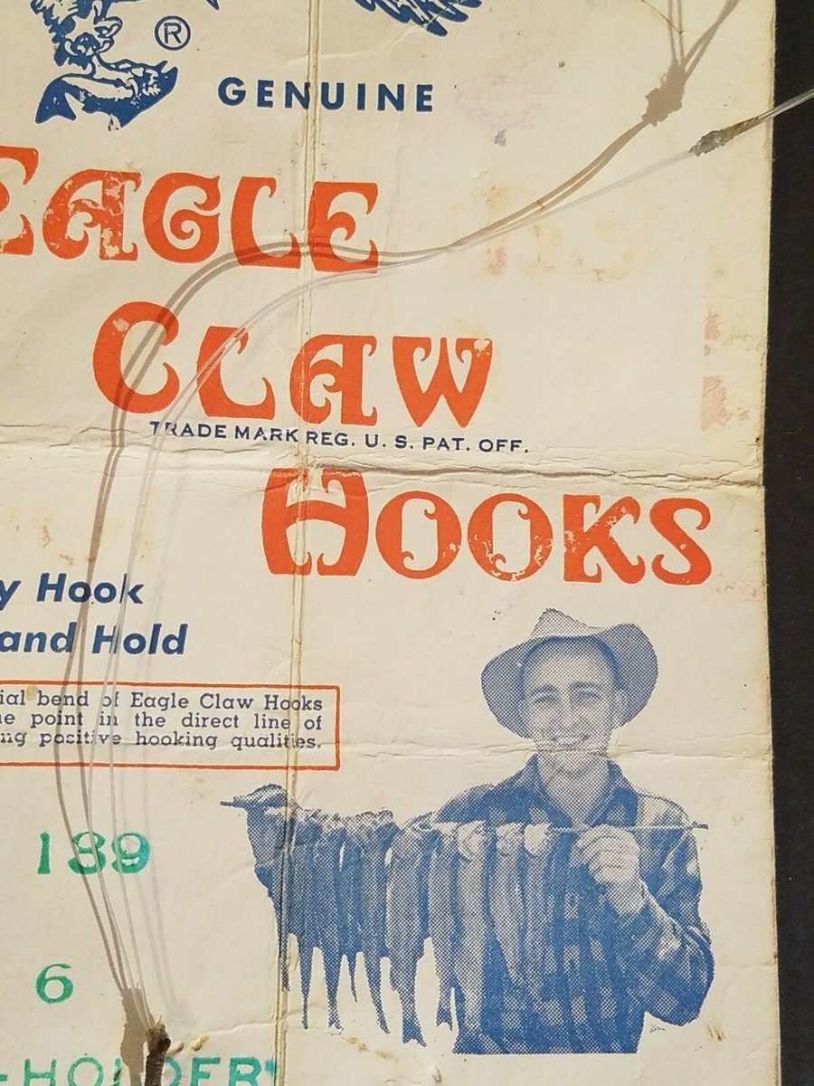 4 Boîtes D'hameçons Vintage Wright & McGill Eagle Claw - 100 Pièces Par Boîte - NOS C.1938