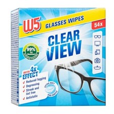 54 x CLEANING WIPES W5 Clean Glasses Cameras Binoculars Screen TV Cell phones