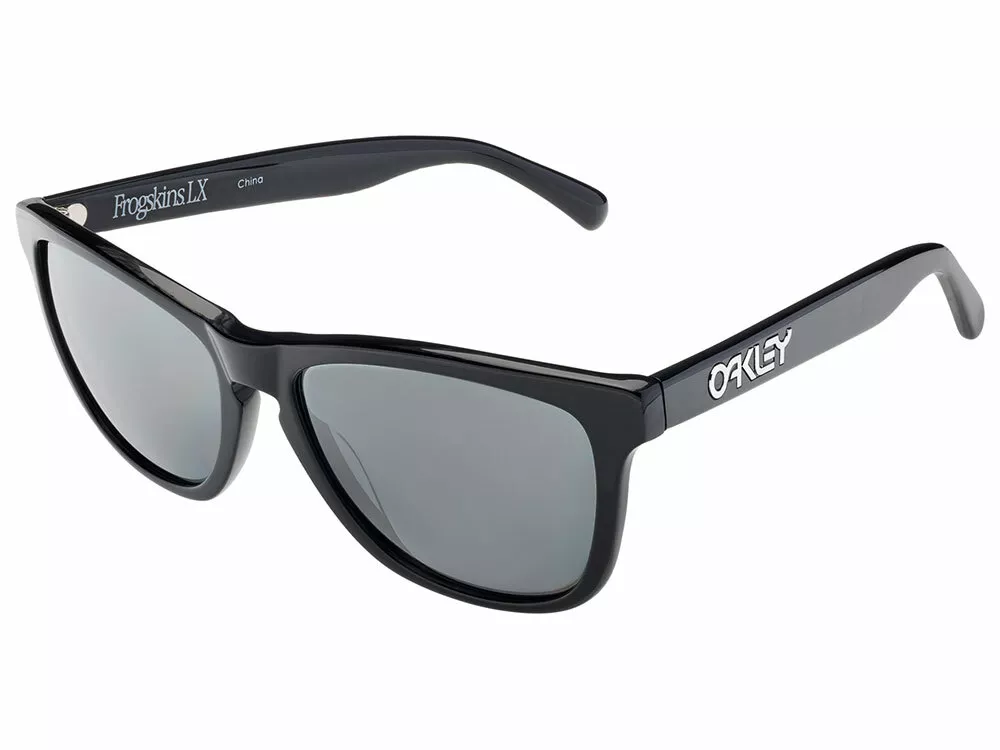 Oakley Frogskins LX Sunglasses OO2039 01 Polished Black Black