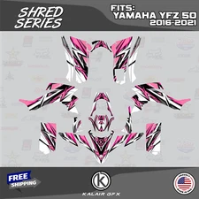 Graphics Kit for Yamaha YFZ 50 YFZ50 ALL YEARS  - 16 MIL SHRED-pink