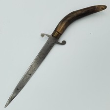 Original WWI WW1 German Miniature hunting knife blade letter opener bone dagger