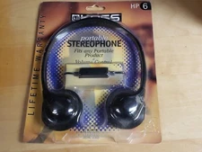 Koss HP6 Portable Stereo Headphones W/Volume Control on Cord Vintage New Package